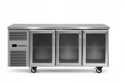 Three Door Glass Under Bench Fridge Three Door Glass Under Bench Fridge