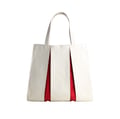 KOSHO ougi Canvas Tote Bag, Ivory/Red