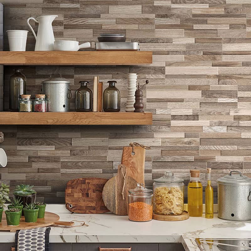 Multi Color Porcelain Stacked Stone Ledger Wall Panels - Dekora
