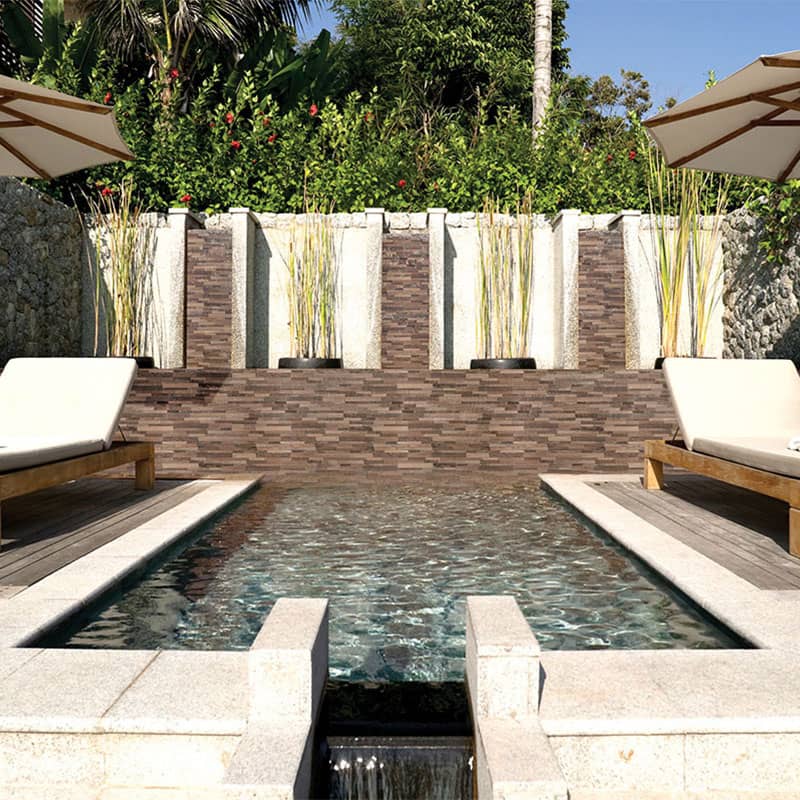 Multi Color Porcelain Stacked Stone Ledger Wall Panels - Dekora