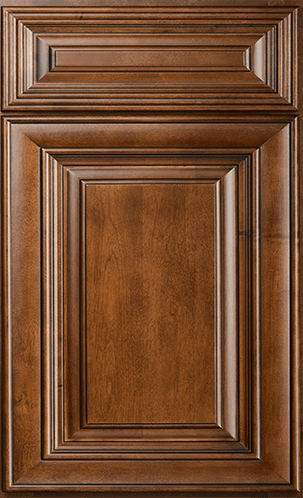 WoodCabinets4Less.com, Geneva Chestnut Sample Door With Medium Chestnut Stain Over Solid Birch Raised Panel Style