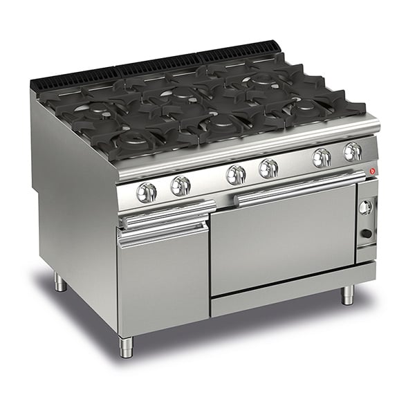 Baron Q90PCF/G1205 - 6 Burner Gas Cook Top with Gas Oven