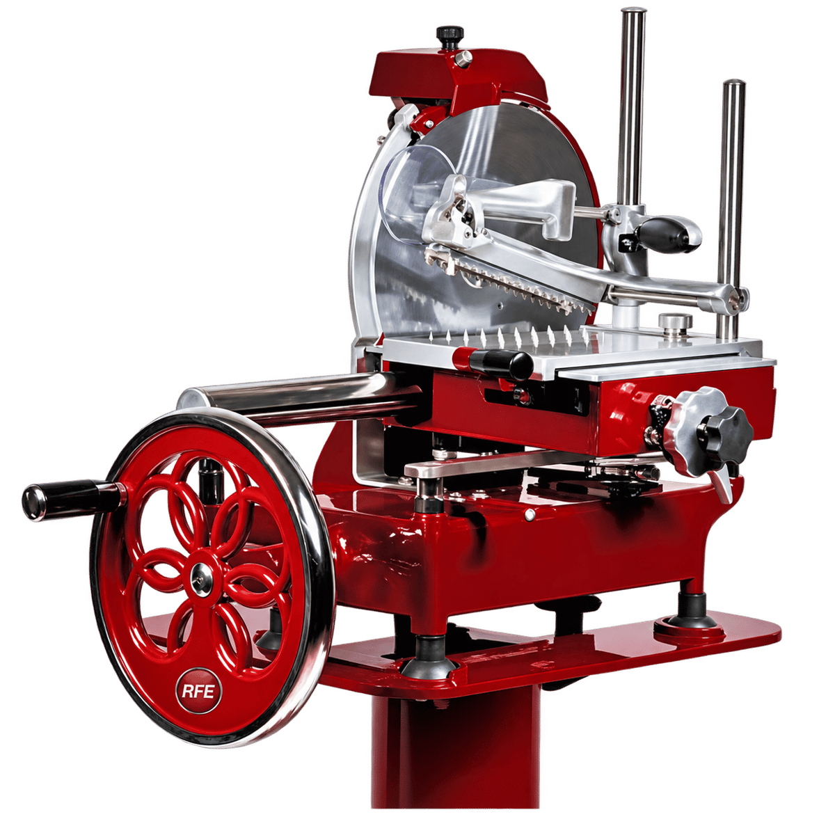 RFE FAVINTAGE300 Vintage 300 Manual Flywheel Gear-Driven Meat Slicer - 300mm Blade