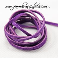 Dyed Leather Suede Trim, Approx: 1/8