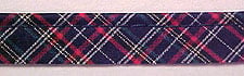 Mini-Tartan Pima Cotton, Navy/Red/Grn/Wht/Yell. Piping 