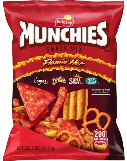 Munchies Flamin Hot Snack Mix 2oz (56.7g)