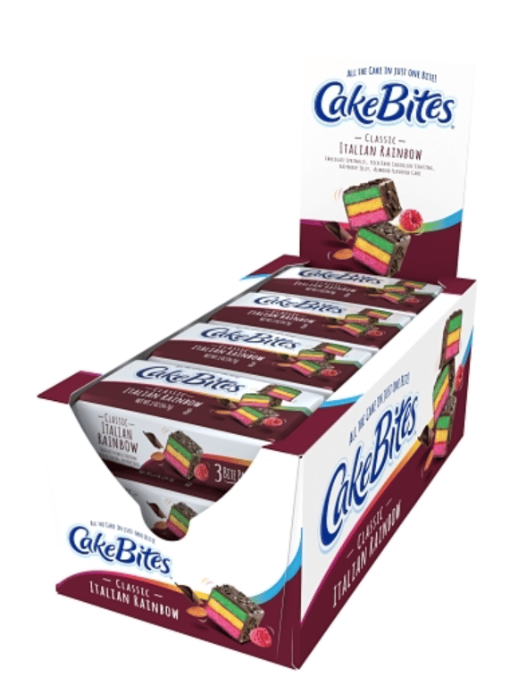 Cakebites Classic Italian Rainbow Cake 2oz (56.7g)