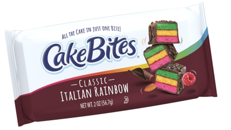 Cakebites Classic Italian Rainbow Cake 2oz (56.7g)