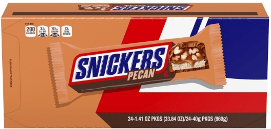 Snickers Pecan Std size 1.41oz (40g)