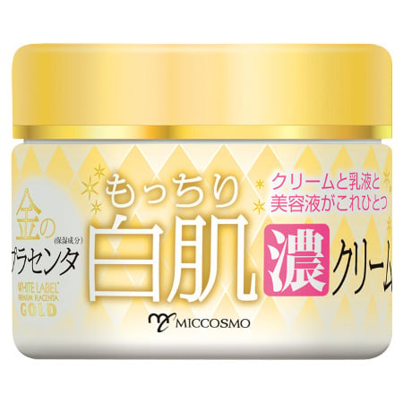 White Label Placenta Rich Gold Cream 60g – Mit 3x Mehr Placenta, Ceramide, Für Festigkeit