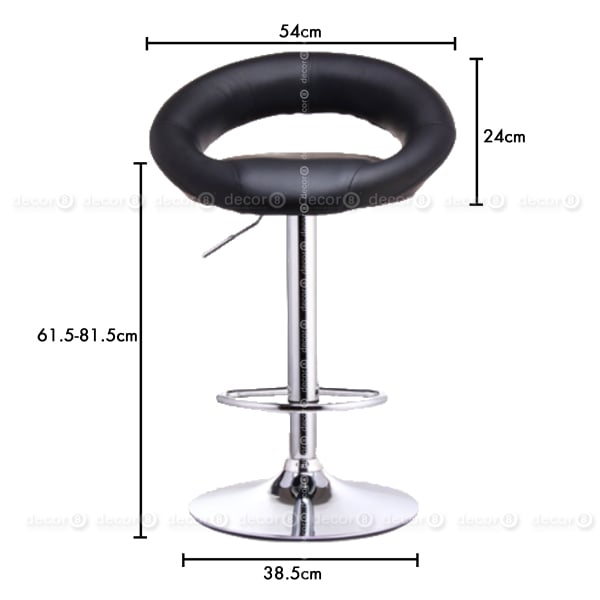 Coen Adjustable Barstool - Dimension