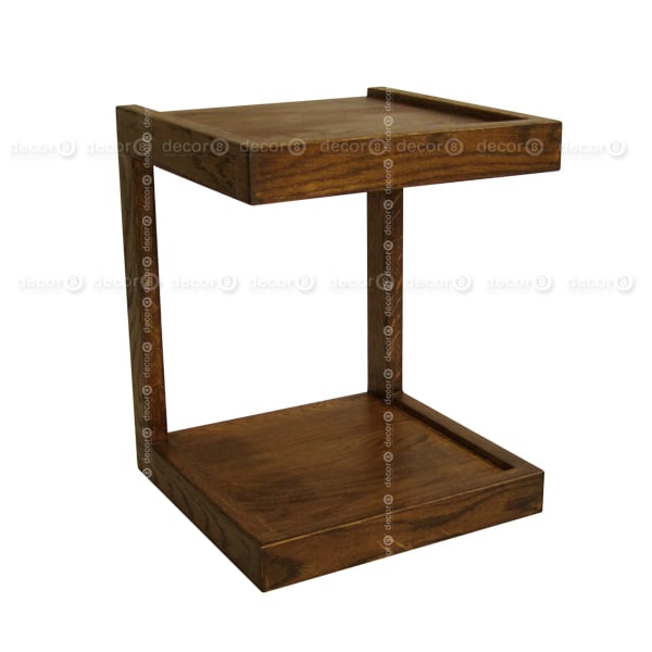 Decor8 Modern Furniture Hong Kong - Solid Oak Furniture - Amherst Cantilever Solid Wood Side Table