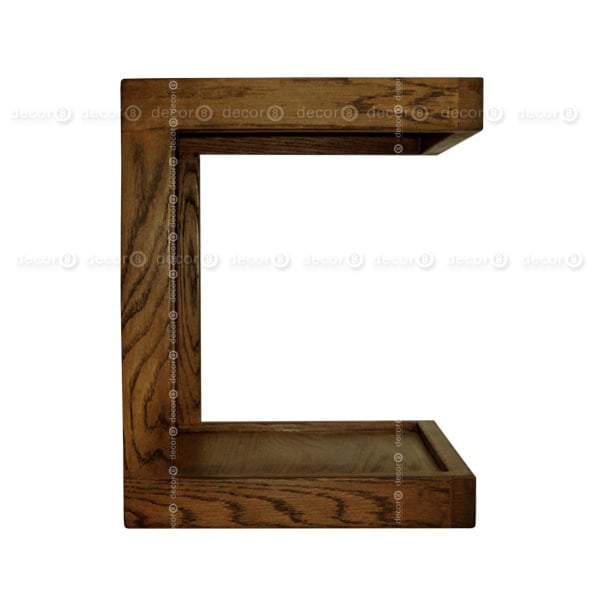 Decor8 Modern Furniture Hong Kong - Solid Oak Furniture - Amherst Cantilever Solid Wood Side Table