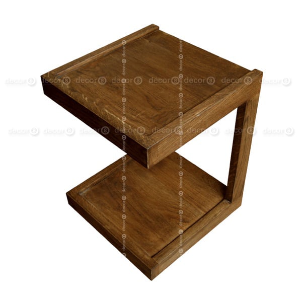 Decor8 Modern Furniture Hong Kong - Solid Oak Furniture - Amherst Cantilever Solid Wood Side Table