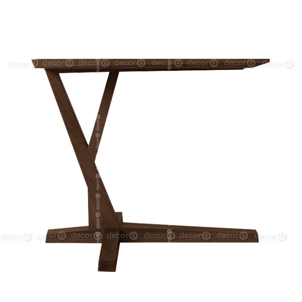Frankel Solid Wood Cantilever Side Table - Walnut