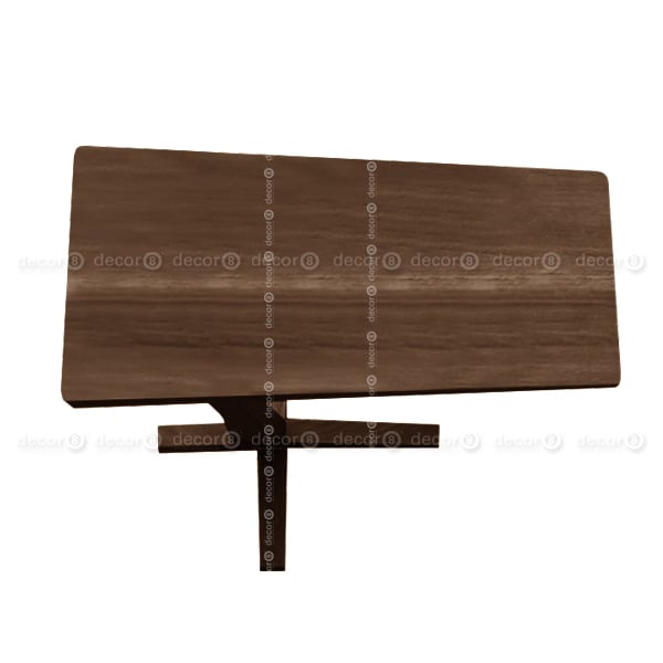 Frankel Solid Wood Cantilever Side Table - Walnut