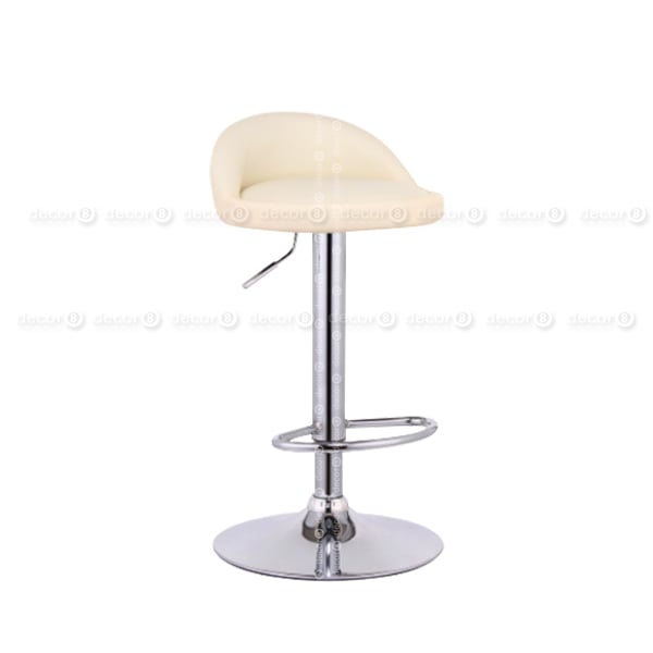 Jef Adjustable Barstool - Off White