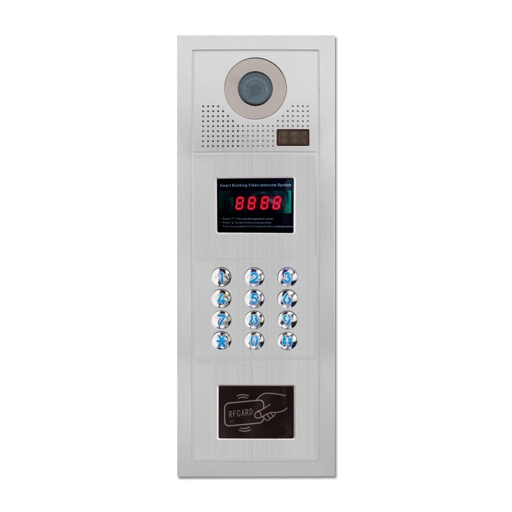Multi Tenant Video Intercom Door Bell Entry Camera Unit Kit