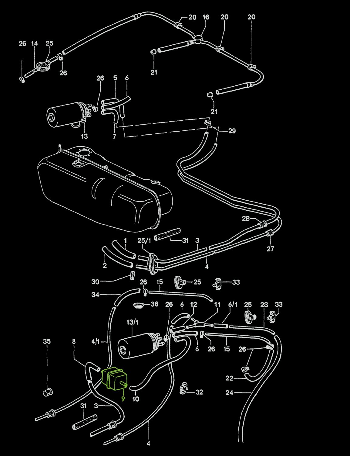 Fuel Filter PET Location