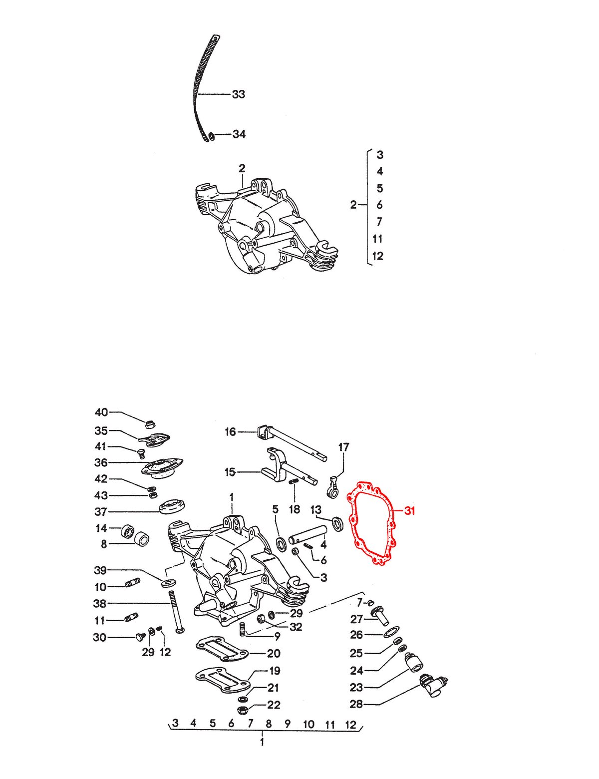 901 Transmission Tail Cone Gasket PET Location