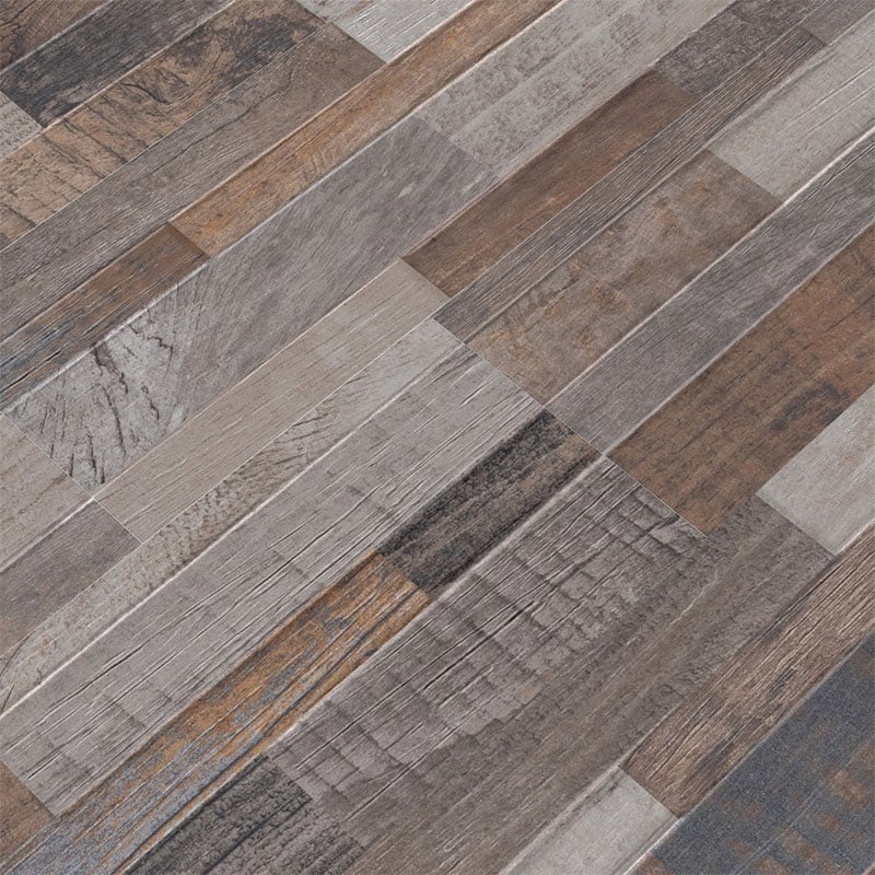 Multi Color Porcelain Stacked Stone Ledger Wall Panels - Dekora