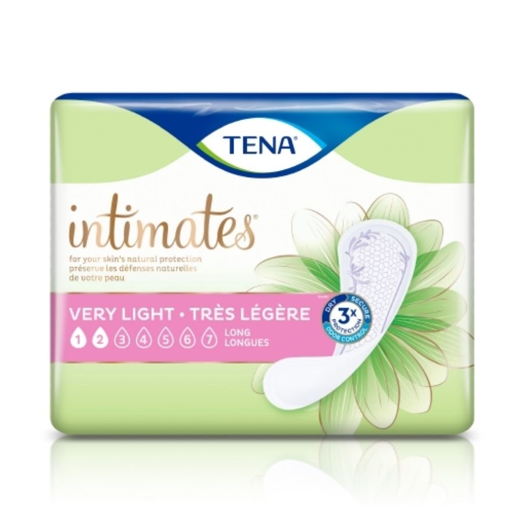 Tena Intimates Pads for Women Very Light Absorbency Adhesive Strip 9in Case/200