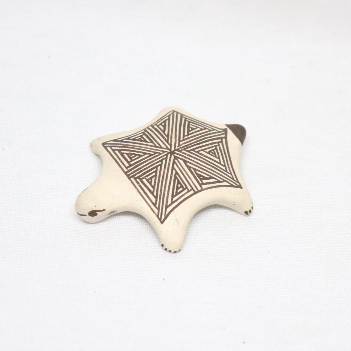 Toh-atin Gallery Durango Colorado Acoma Turtle Clay Pendant by Rose Chino