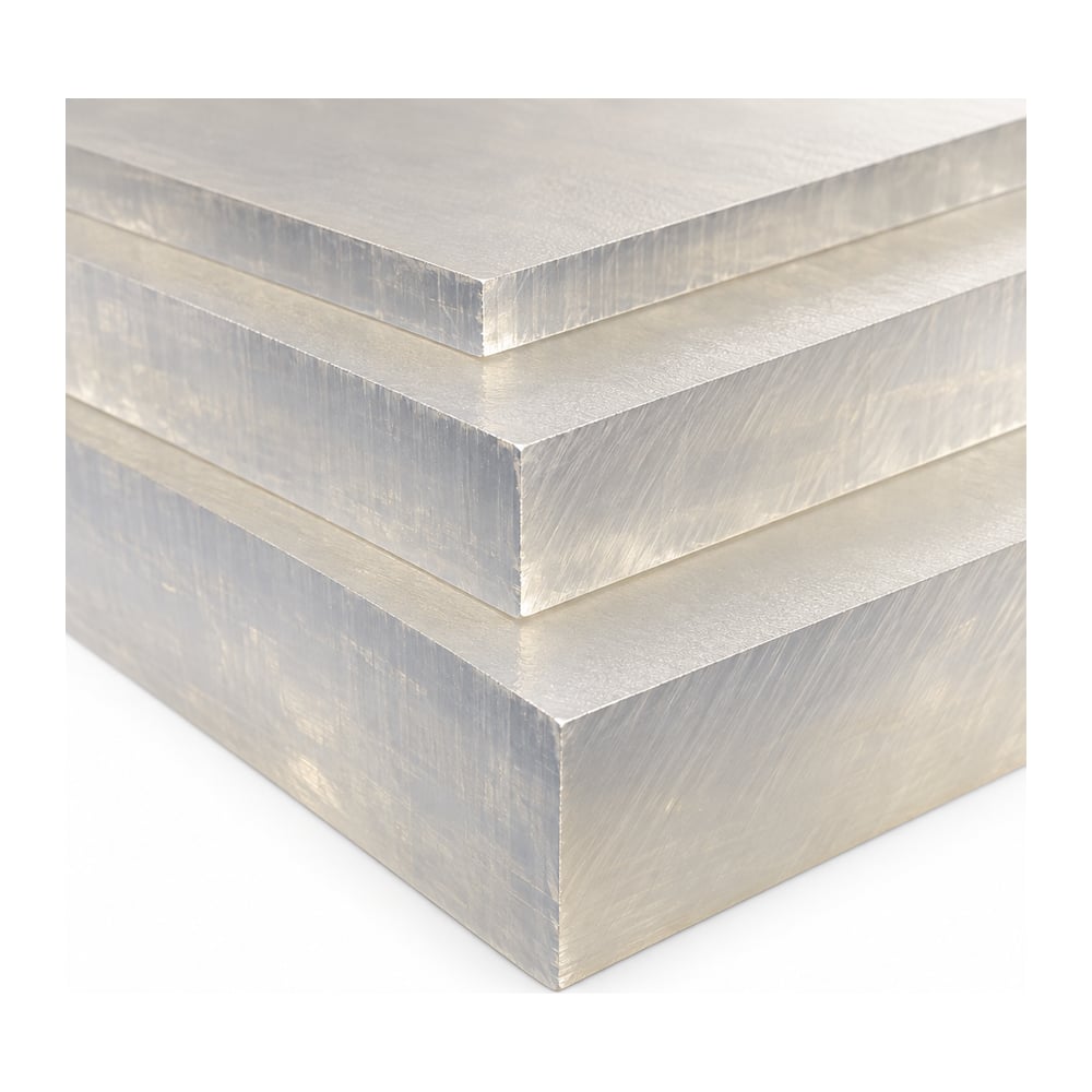 Natural translucent polycarbonate plate with mill finish, three thicknesses stacked on white background