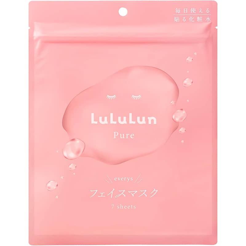 Lululun Japan Gesichtsmaske - 7 Stück, Weiß - Für Feuchtigkeitsspendende Pflege