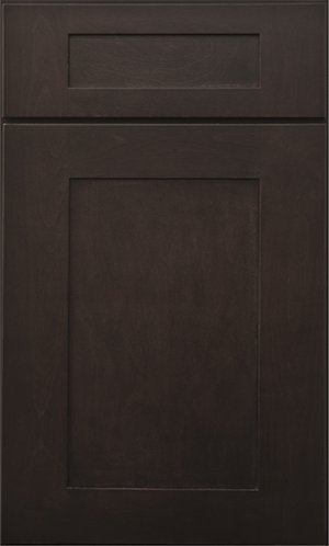 WoodCabinets4Less.com,  Oxford Java Shaker Sample Cabinet Door With Rich Brown Java Stain