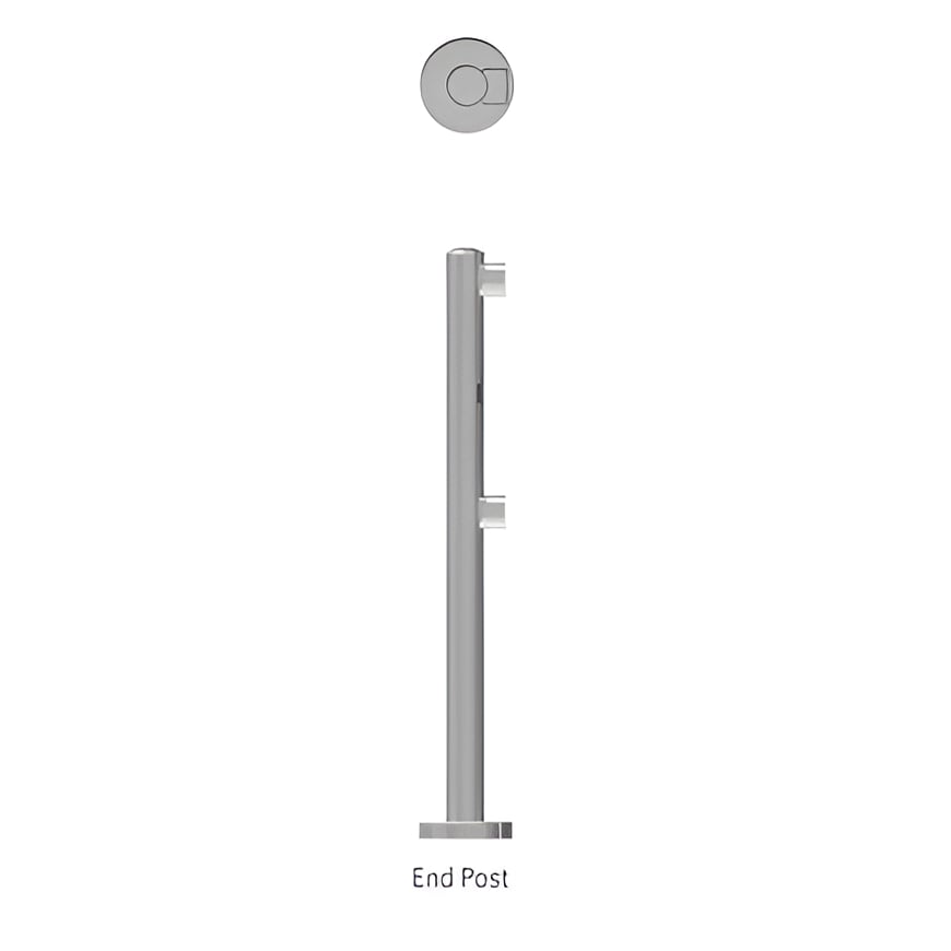 Chrome Railing End Post 2E