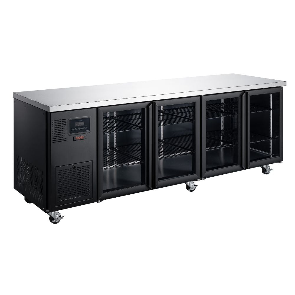Williams HTU4GBHC Topaz - 4 Glass Door Undercounter Fridge