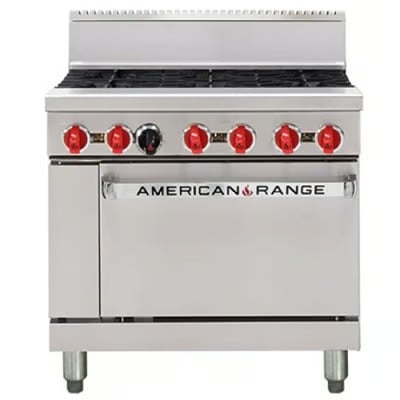 Five Burner Gas Oven Range