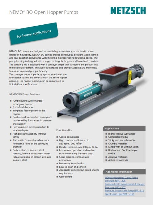 Netzsch - Nemo Progressing Cavity Pumps - Documents - Burt Process ...