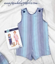 Regena Karasch- "Johnny"  by Children’s Corner Patterns Blue Stripe with Sister Outfit! 