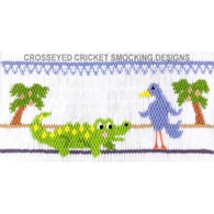 "Bayou Promenade" Smocking Plate by Crosseyed Cricket 
