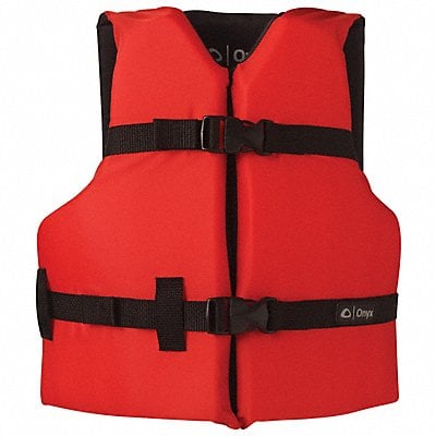Life Jacket Rh LIFE JACKET: RED, LEVEL 70, TYPE III, 15 1/2 LB BUOYANCY, NOT ...