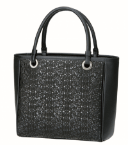 Leather Sides Hang Bag 6317