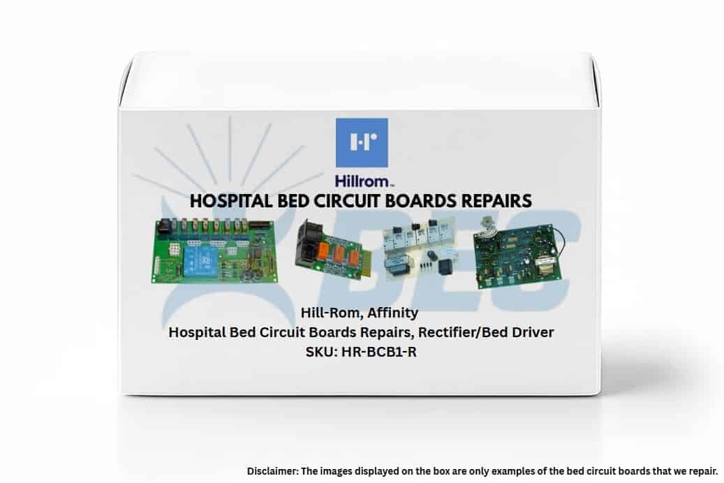 Professional Hill‑Rom Affinity hospital bed circuit board restoration for rectifier/bed driver systems with diagnostics and refurbishment