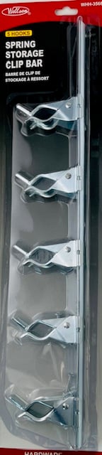 5 HOOKS STORAGE CLIP BAR