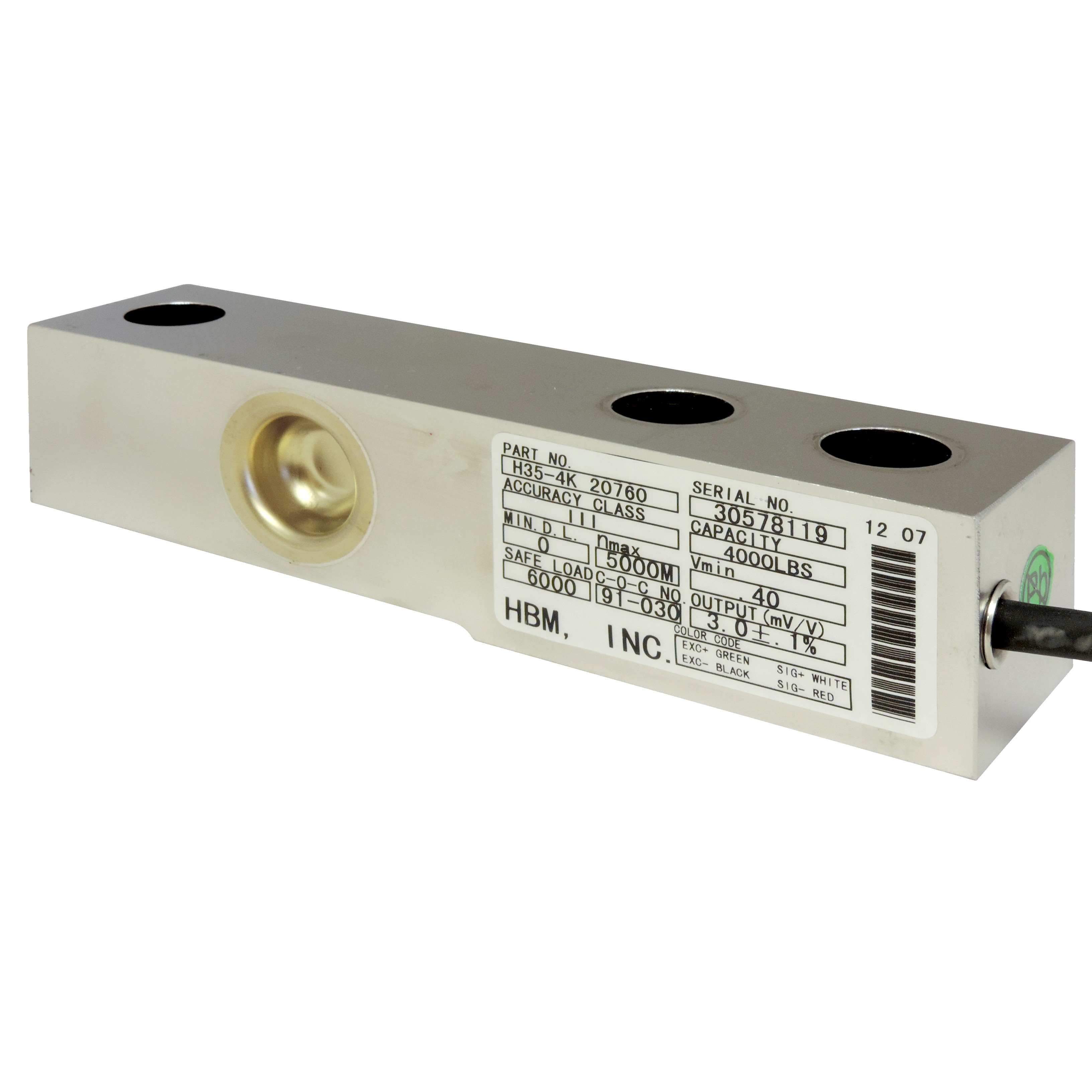 HBM Stainless Steel, Single-Ended Beam Load Cell H35